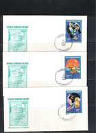 Madagaskar 1992 Space / Raumfahrt Imperforated Stamps 5x (not Complete Set) FDC - Afrique