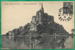 Le Mont-Saint-Michel (50) Côté Du Nord-Est 2scans 13-07-1931 Pêcheurs à épuisettes Pour Crevettes - Le Mont Saint Michel
