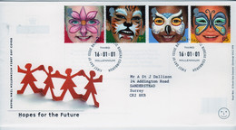 GB First Day Cover To Celebrate Hopes For The Future 2001 - 2001-2010 Decimal Issues