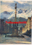 D101 2069 Hans Maurus Innsbruck Kunstblatt 25x35 Cm Druck 1929 !! - Other & Unclassified