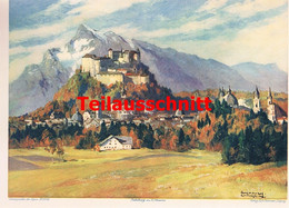 D101 2070 Hans Maurus Salzburg Kunstblatt 35x25 Cm Druck 1929 !! - Other & Unclassified