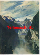 D101 2072 Hans Maurus Königssee Berchtesgaden Kunstblatt 25x35 Cm Druck 1929 !! - Other & Unclassified