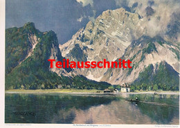 D101 2073 Hans Maurus Bartholomä Königssee Kunstblatt 35x25 Cm Druck 1929 !! - Other & Unclassified
