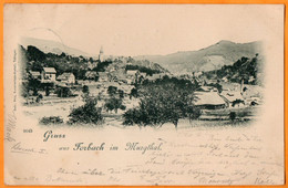 GRUSS  Aus  FORBACH  Im  MURGTHAL  -   ( 9645 )  -   Avril 1898   - - Forbach