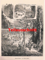 D101 2086 Richard Püttner Wildbad Bad Gastein Kunstblatt 23x33 Cm Druck 1880 !! - Other & Unclassified