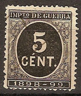 España Impuesto De Guerra U 45 (o) Cifra. 1898 - Kriegssteuermarken