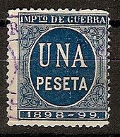 España Impuesto De Guerra U 55 (o) Cifra. 1898 - Oorlogstaks