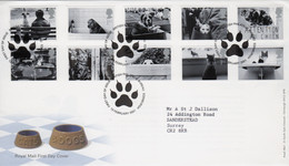 GB First Day Cover To Celebrate Cats And Dogs  2001 - 2001-2010 Decimal Issues