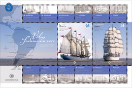 Argentina 2010 Ships Sailing Boats MNH Souvenir Sheet - Unused Stamps
