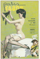 CARTE POSTALE 10CM/15CM EDITIONS GENTIANE COULEUR : PARIS TABOU N° 30 GEN-115 JEUNE FEMME PIN UP SEXY ET EROTIC NUE - Pin-Ups