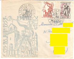 MONTIGNY Les METZ Moselle Lettre Journée Du Timbre 6 Et 7 Mars 1948 6F + 4F Arago Yv 794 - Gedenkstempels