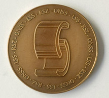 Oude Medaille Ancienne 1945 1995 Rijksdienst Voor Sociale Zekerheid Office Nationale De Securite Sociale Old Medal - Otros & Sin Clasificación