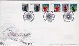 GB First Day Cover To Celebrate Christmas 2007 - 2001-2010 Em. Décimales