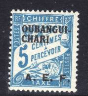 Oubangui  Taxe N° 1 XX 5 C. Bleu, Sans Charnière TB - Ongebruikt