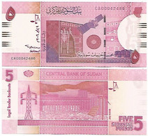 Sudan 5 Pounds Banknote 2006 Pick-66 Uncirculated (catalog US$ 10) - Sudan