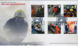 GB First Day Cover To Celebrate Fire And Rescue Service  2009 - 2001-10 Ediciones Decimales