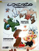 Affiche UDERZO ASTERIX CHRONOLOGIE D'UNE OEUVRE Oumpah-Pah Tanguy Et Laverdure  NEUF - Buck Danny