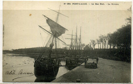 Cpa  Pont L'Abbé (29)  Bateaux Dans Le Bas Port - Pont L'Abbe