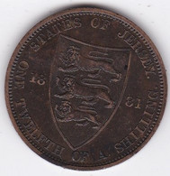 Jersey, 1/12 Shilling 1881. Victoria, Bronze, 75153 Exemplaires, KM# 8 - Jersey