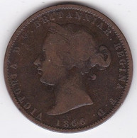 Jersey , 1/13 Shilling 1866. Victoria , Bronze , KM# KM# 5 - Jersey