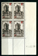 RC 21629 FRANCE N° 491 COIN DATÉ VINCENNES 1.12.39 NEUF ** TB MNH VF - 1940-1949