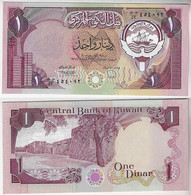 Kuwait banknote 1 Dinar 1980 / 1991 Pick-13d Unc - Kuwait