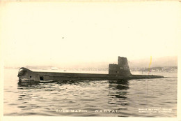 Sous Marin NARVAL * Carte Photo * Bateau Navire De Guerre Marine Française * Militaria - Submarinos