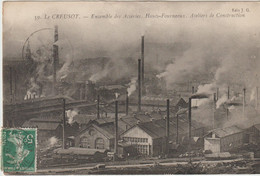 LE CREUSOT - Ensemble Des Aciéries .Hauts Fourneaux .Ateliers De Construction - Le Creusot