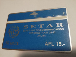 ARUBA L&G   CARD   AFL 15,- 60  UNITS  SERIE 103H     Fine Used Card  **6499** - Aruba