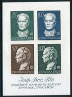 YUGOSLAVIA 1962 Tito 70th Birthday Block MNH / **..   Michel Block 8 - Nuovi