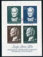 YUGOSLAVIA 1962 Tito 70th Birthday Block Used..   Michel Block 8 - Used Stamps