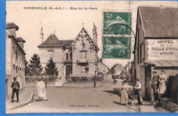 28 -  Eure Et Loir  -  Courville - Rue De La Gare  (N6727) - Courville