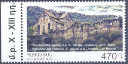 2021. Armenia, Akhtala Fortress, 1v, Mint/** - Armenien