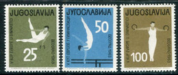 YUGOSLAVIA 1963 European Gymnastics MNH / **.  Michel 1049-51 - Nuovi