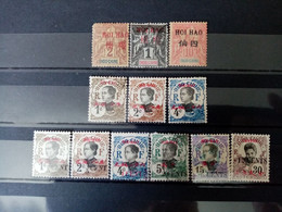 HOI-HAO . 1901-1919. N° 2 à 74 . 8 NEUFS++/+  Et 4 Oblitérés . Côte YT Colonies 2022 : 47,50 € - Unused Stamps