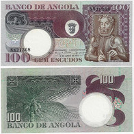 Banknote Angola 100 Escudos 1973 Pick-106 Luiz De Camões Unc - Angola