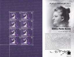 2021-ED. 5513 EN PLIEGO PREMIUM- Personajes. Centenario Fallecimiento Emilia Pardo Bazán - NUEVO - Blocs & Hojas