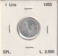 Italie - 1 L 1955 SPL - 1 Lire