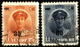 Luxembourg 1927 Mi 197-198 Grand Duchess Marie Adelaide - 1921-27 Charlotte Front Side