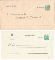 España Año 1958. Giro Postal Tributario. Sobres Entero Postal General Franco Y Castillo De La Mota Completo - Other & Unclassified