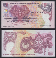 Banknote Papua New Guinea 5 Kina 2007 Pick-34 Bird Of Paradise XIII South Pacific Games Logo Unc - Papua Nuova Guinea