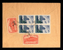 16035-REUNION-AIRMAIL COVER ST.DENIS To LYON (france) 1947.WWII.FRENCH Colonies.Enveloppe AERIEN - Brieven En Documenten