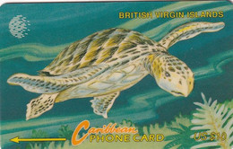 BRITISH VIRGIN ISL.(GPT) - Turtle, CN : 23CBVD/C(Ll, Normal 0), Tirage 7500, Used - Turtles