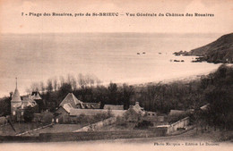 CPA - Plage Des ROSAIRES Près St Brieuc - Vue Gale Du Château... - Edition Macquin - Plérin / Saint-Laurent-de-la-Mer