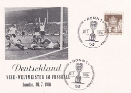 Germany 1966 Cover: Football Soccer Fussball Calcio; FIFA World Cup; Scene From Final Game Germany England; - 1966 – England