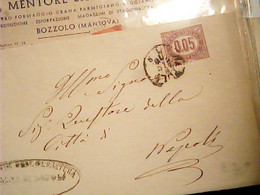 STORIA POSTALE REGNO - PIEGO AFFRANCATO CON SERVIZIO DI STATO CENT 0,05 - 28.DIC.1878 NAPOLI  IJ1231 - Service