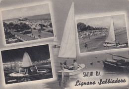 LIGNANO SABBIADORO  /   Saluti Con Vedutine _ Viaggiata - Udine