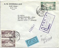 SYRIA 1950 Registered Cover Posted 3 Stamps COVER USED - Syria
