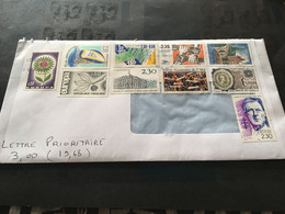 (3 C 16) Letter Posted From France To Australia (during COVID-19 Pandemic) With Many Older Last Century Stamps... - Covers & Documents