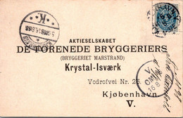 (3 C 17) Denmark - 1898 - Letter Card - Briefe U. Dokumente